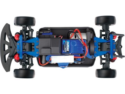 Traxxas Rally 1:18 4WD RTR modré