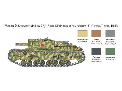 Italeri Semoventi M13/40, M14/41, M40 a M41 (1:56)