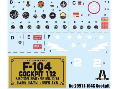 Italeri 2991 kokpit F-104G 1:1