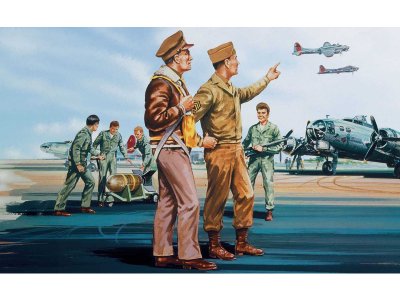 Airfix figurky - USAAF Personnel (1:76) (Vintage)