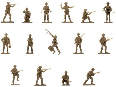 Airfix figurky - WWII britská pěchota (1:76) (Vintage)