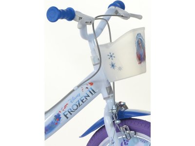 DINO Bikes - Dětské kolo 14" Frozen 2 se sedačkou pro panenku a košíkem