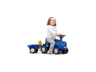 FALK - Dětské odrážedlo Baby New Holland T7 s vlečkou