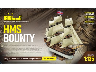 MINI MAMOLI H.M.S. Bounty 1:135 kit