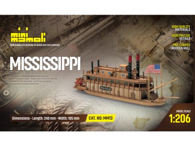 MINI MAMOLI Mississippi 1:206 kit