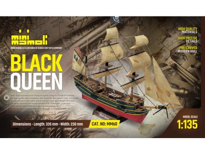 MINI MAMOLI Black Queen 1:135 kit