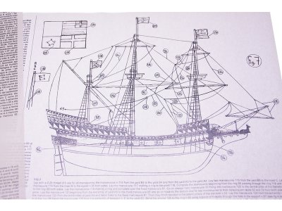 MINI MAMOLI Golden Hind 1:110 kit