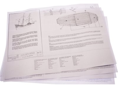 MINI MAMOLI Golden Hind 1:110 kit