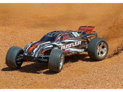 Traxxas Rustler 1:10 RTR oranžový