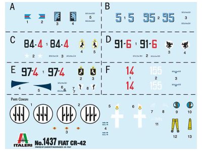 Italeri 1437 Fiat CR.42 falco