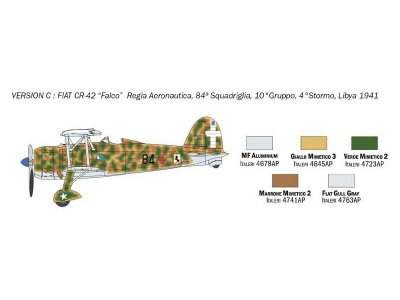 Italeri 1437 Fiat CR.42 falco