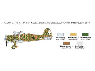 Italeri 1437 Fiat CR.42 falco