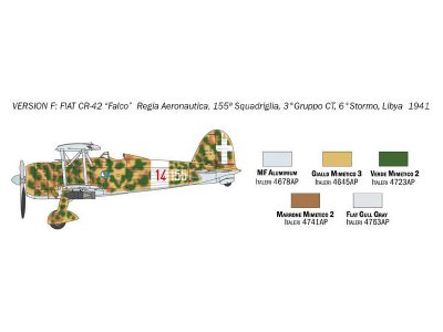 Italeri 1437 Fiat CR.42 falco