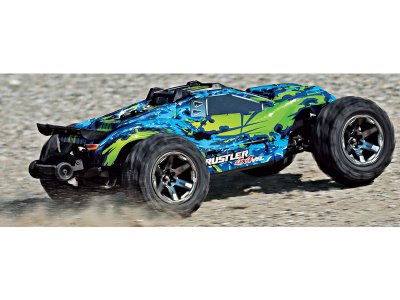 Traxxas Rustler 1:10 VXL 4WD TQi RTR modrý