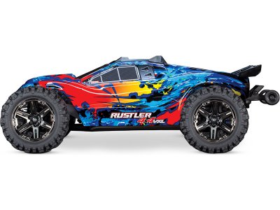 Traxxas Rustler 1:10 VXL 4WD TQi RTR modrý