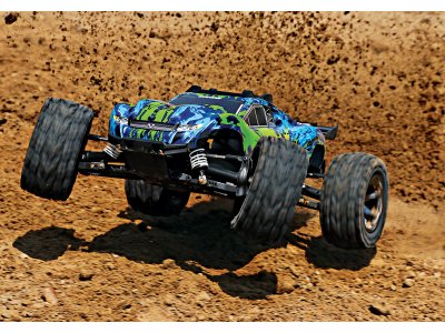 Traxxas Rustler 1:10 VXL 4WD TQi RTR modrý