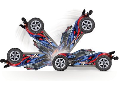 Traxxas Rustler 1:10 VXL 4WD TQi RTR modrý