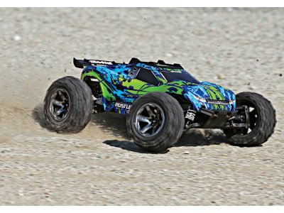 Traxxas Rustler 1:10 VXL 4WD TQi RTR modrý