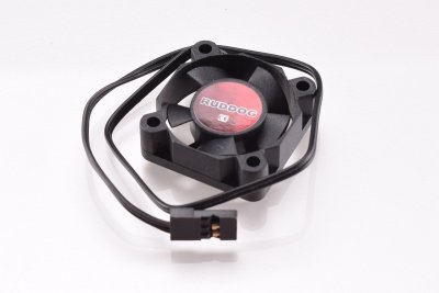 Větráček 30x30mm s 240mm černým kabelem a JR konektorem