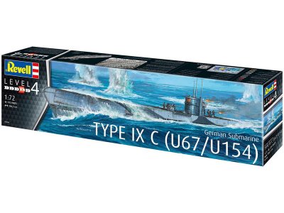 Revell ponorka Type IXC U67/U154 (1:72)