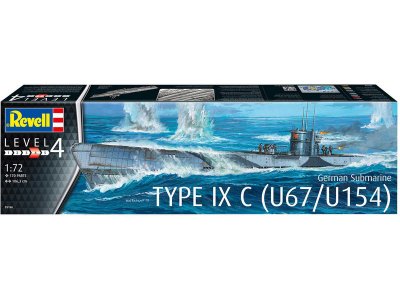 Revell ponorka Type IXC U67/U154 (1:72)