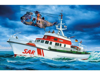 Revell SAR DGzRS Arkona + Westland Sea King Mk 41 (1:72) (Gift-Set)