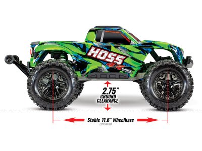 Traxxas Hoss 1:10 VXL 4WD TQi RTR zelený