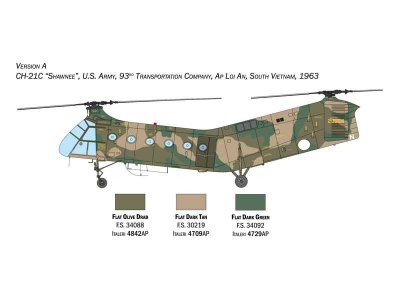 Italeri P2774 iasecki H-21C Fl