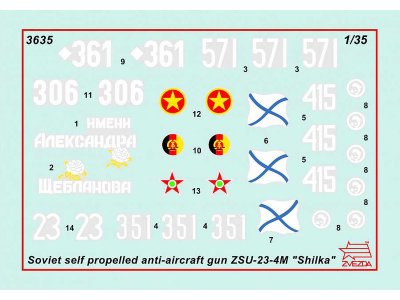 Zvezda 3635 ZSU-24-4M 1:35