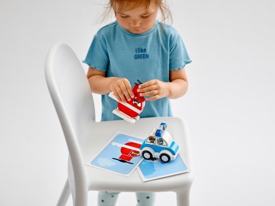 LEGO DUPLO - Hasičský vrtulník a policejní auto
