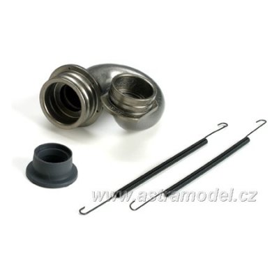 1/10 Off-Road Rear Exhaust Header: Hard Anodized