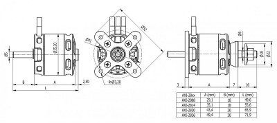 Combo set AXI 2820/12 V2 + KAVAN PRO-40SB regulátor