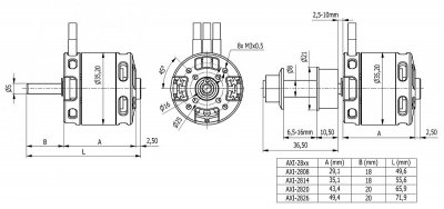 Combo set AXI 2820/12 V2 + KAVAN PRO-40SB regulátor