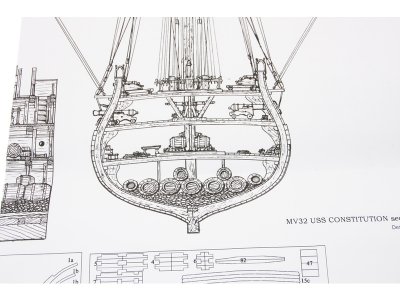 MAMOLI USS Constitution 1:93 kit