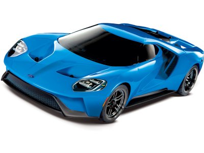 Traxxas Ford GT 1:10 TQi RTR Grabber modrý