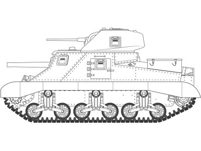 Airfix 1370 M3 Lee Grant 1:35