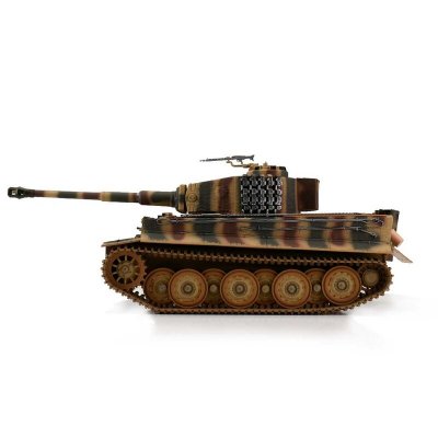 TORRO tank 1/16 RC Tiger I pozdní verze vícebarevná kamufláž - infra IR - Servo