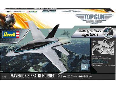 Revell 64965 EasyClick Maverick's F/A-18 Hornet Top Gun (1:72) (sada)