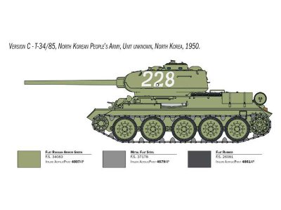 Italeri 6585 T-34/85 Korean 1: