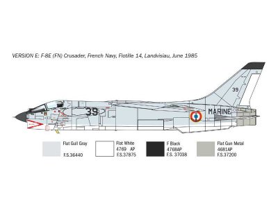 Italeri 1456 F-8E Crusader 1:7