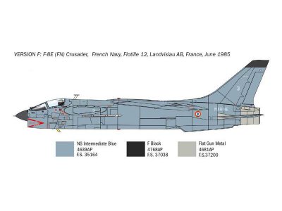 Italeri 1456 F-8E Crusader 1:7