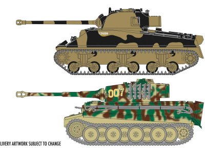 Airfix Tiger 1, Sherman Firefly Vc (1:72) (Giftset)