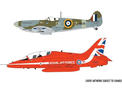 Airfix Supermarine Spitfire, BAe Hawk (1:72) (Giftset)