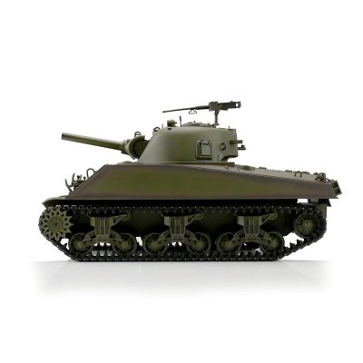 TORRO tank 1/16 RC M4A3 Sherman zelená kamufláž - BB Airsoft+IR (kovové pásy)