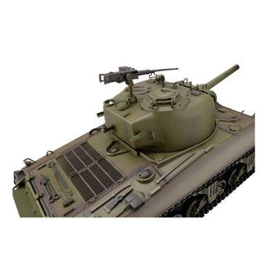 TORRO tank 1/16 RC M4A3 Sherman zelená kamufláž - BB Airsoft+IR (kovové pásy)