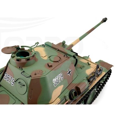 TORRO tank 1/16 RC Panther verze G flekatá kamufláž - BB Airsoft+IR