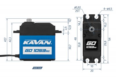 GO-1053MG (0.17s/60°, 20.0kg.cm)