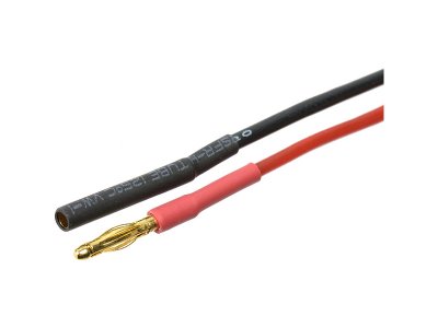 Konektor zlacený 2.0mm s kabelem 20AWG 10cm (1 pár)