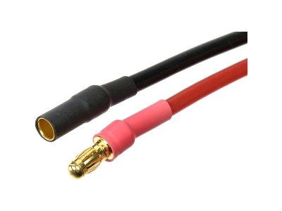 Konektor zlacený 3.5mm s kabelem kabel 14AWG 10cm (1 pár)