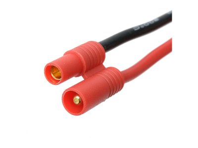 Konektor zlacený 3.5mm samec s kabelem 14AWG 10cm